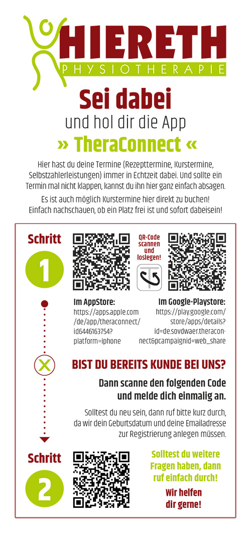 Kursanmeldung mit TheraConnect